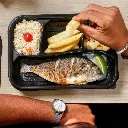 [MENUBOX_C-2_EL377 + LID] Boite noir micro-ondable 2 compartiments avec couvercle transparent ELTRON (5).webp