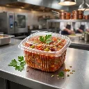 [MENUBOX_C-2_EL377 + LID] Boite noir micro-ondable 2 compartiments avec couvercle transparent ELTRON (14).webp