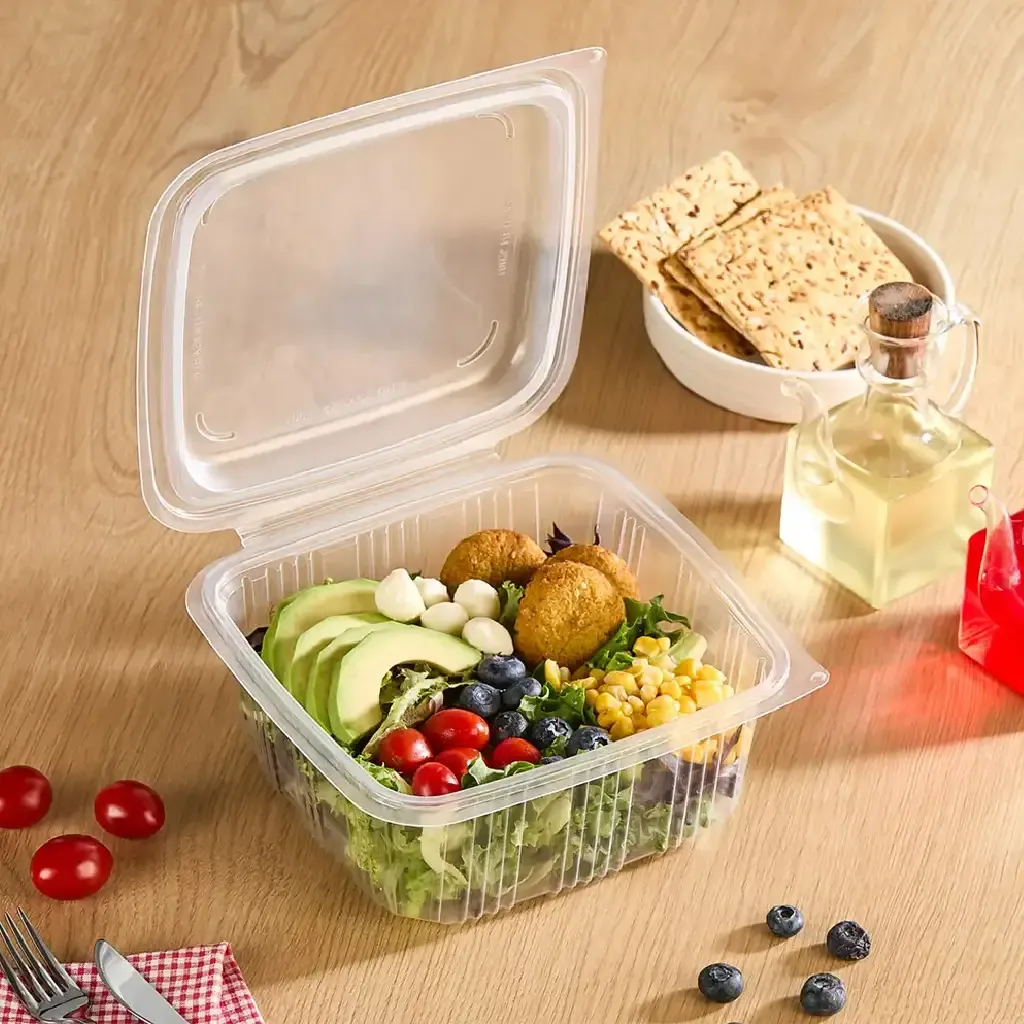 [MENUBOX_C-2_EL377 + LID] Boite noir micro-ondable 2 compartiments avec couvercle transparent ELTRON (17).webp