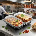 [MENUBOX_C-2_EL377 + LID] Boite noir micro-ondable 2 compartiments avec couvercle transparent ELTRON (19).webp