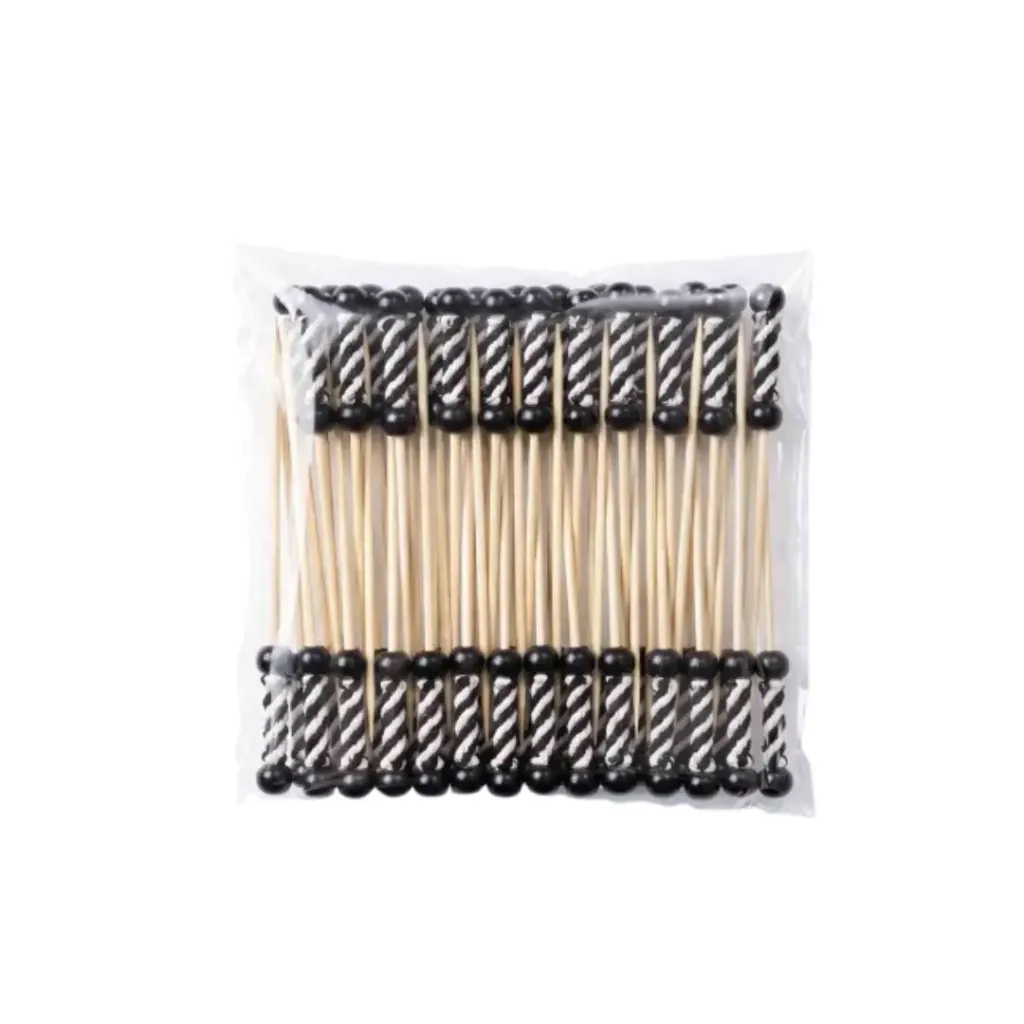 Pique avec extrémité décoré en bois noir 437-13 (2).webp