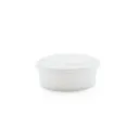 Bol en Kraft blanc 650 ml avec couvercle transparente en PET ( 100 unités par carton)