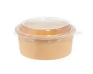 VI KRAFT BOWL 500 cc + COUVERCLE PET ( 125 UNITES / CARTON) (40 cartons/palette)ATTESTATION SANITAIRE 2025/507 EA/177/25 SACHET: 25 unités