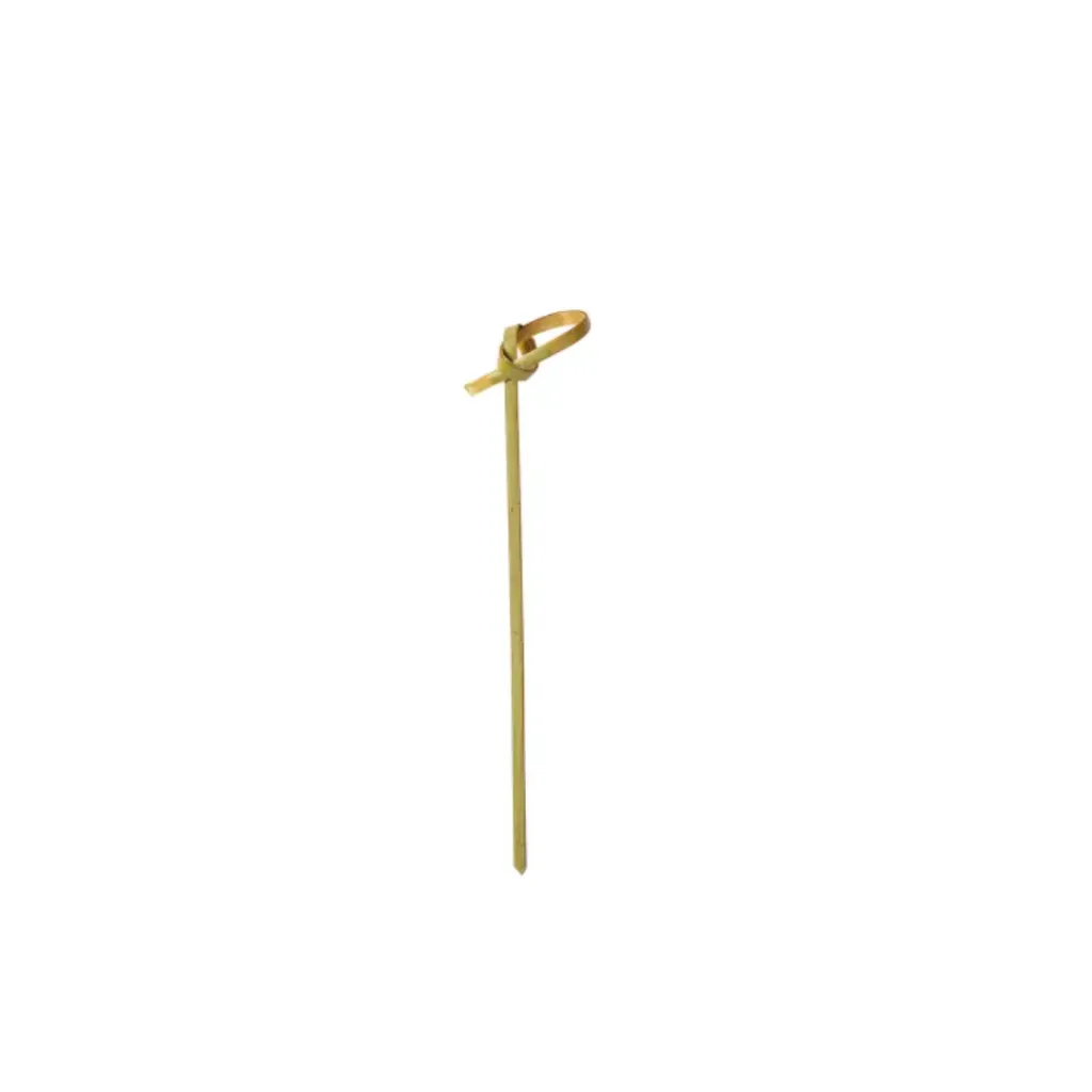 Piques décoratives en bambou avec nœud SR 437-4_9 CM ( 1 unité de vente = sac de 50 pièces) (200 sacs par carton)