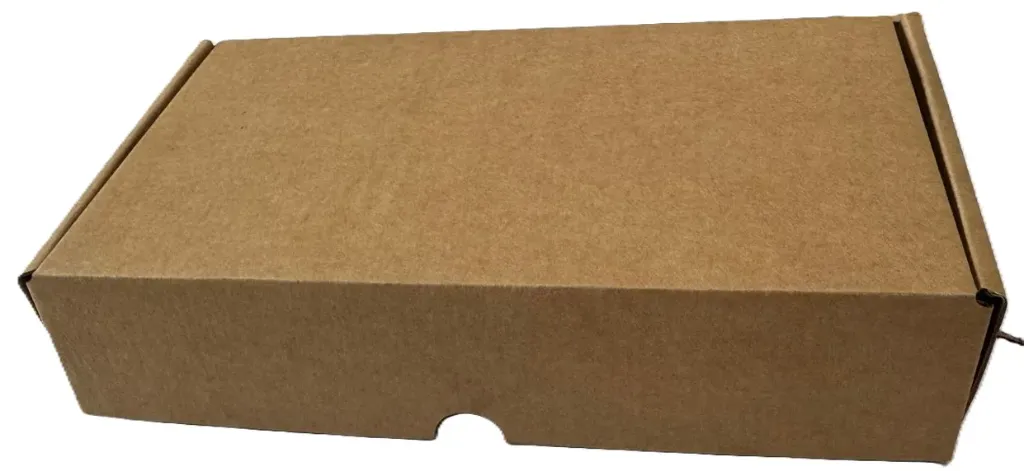 DELIVERY BOX Lunch box en micro cannulure KRAFT alimentaire /KRAFT alimentaire 35*25*10 HP (50 unités / fardeau)
