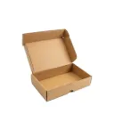 Lunch box en micro cannulure KRAFT alimentaire /KRAFT alimentaire 35*25*10 cm HP (50 unités par  fardeau)