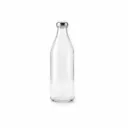 Bouteille en verre 1 l avec capsule argenté ø38 – SOTUVER ( 12 unités par carton)