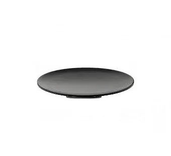 Pack de 12 verrines plateaux rondes noires ( Tarif par sac de 12 pcs)