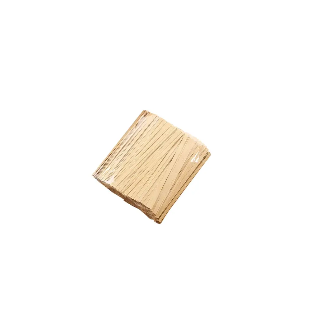 [ATTACHE_8_EN_PAPIER_KRAFT] Fermoire 8 cm en papier kraft (1 unité de vente = sac : environ 750 unités) ( 100 sacs par carton )