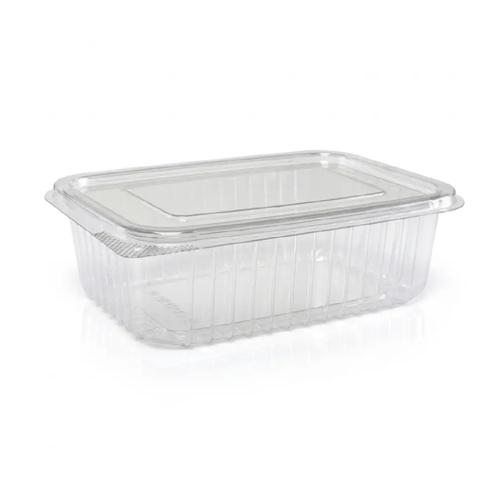 [DPL12 H39] Boîte Rectangulaire 1250 ml avec Charnière attaché DEV (3 sacs × 100 pièces)(300 pièces par carton)
