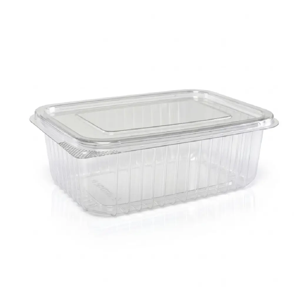 Boîte Rectangulaire 1500 ml avec Charnière attaché DEV ( 200 unités par carton)