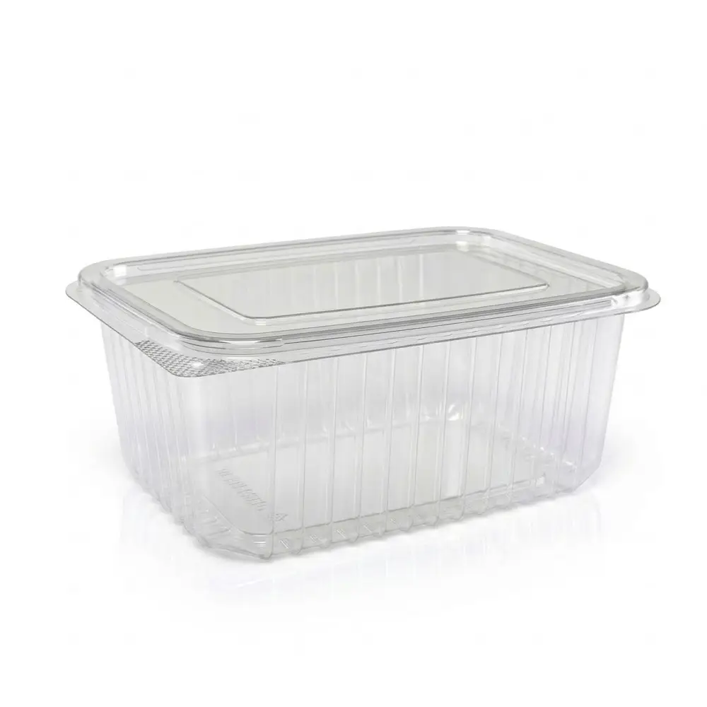 Boîte Rectangulaire 2000 ml avec Charnière attaché DEV ( 2 sacs × 100 pièces)( 200 pièces par carton)
