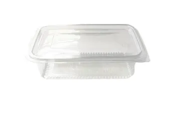 Boîte Rectangulaire 500 ml avec Charnière attaché DEV  (6 sacs × 100 piéces)( 600 unités par carton)