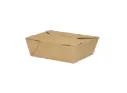 Lunch box MM kraft en carton 1000 ml alimentaire ingraissable (50 unités par sacs) (100 unités par carton) UPS