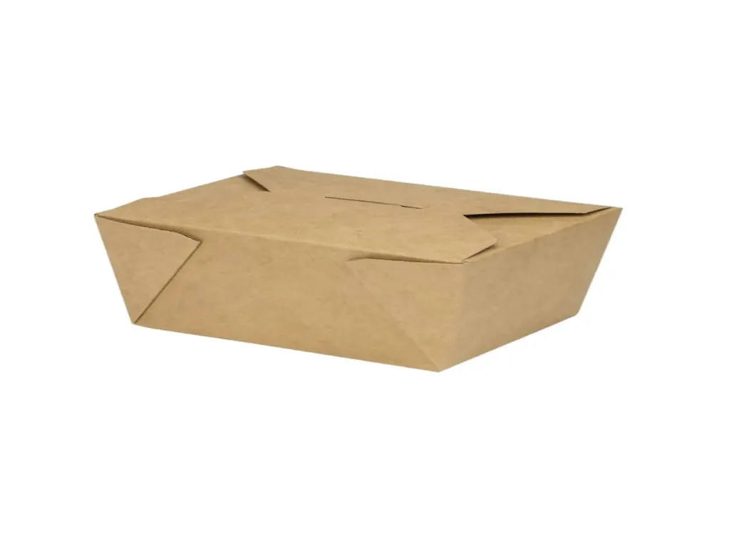 [LUNCH BOX 1500 CC GM] Lunch box GM kraft en carton 1500 ml alimentaire ingraissable 23*16.5*5 cm street box (50 unités par sacs) (100 unités par carton) 01BA0203 UPS
