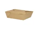 Lunch box GM kraft en carton 1500 ml alimentaire ingraissable 20*4*5,5 cm street box (50 unités par sacs) (100 unités par carton) 01BA0203 UPS