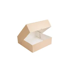 [BOITE_GATEAU_13_13_KRAFT_CKB] BOITE GATEAU 13*13 *7 EN KRAFT NEUTRE 01BG0100 (500 unités/ carton) (20 cartons par palette) -UNI ATTESTATION SANITAIRE 2023/419 EA/749/2023