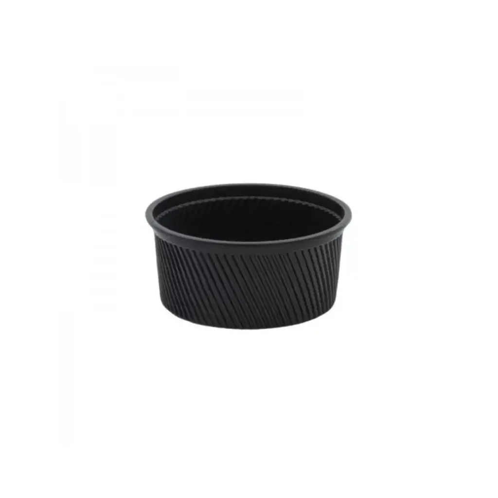 [YS-12] Boite en PP micro-ondable ronde Ø116 noir 350 ml YOMSER ( 50 unités X 20 sacs ) ( 1000 unités par carton)