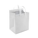 Sac isotherme blanc avec adhésive L35 x H30 x S21 cm  ( 25 unités par sac) ( 250 unités par carton)