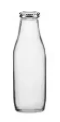 BOUTEILLE 1L EN VERRE AVEC CAPSULE ARGENT Ø53 ( 12 unités/carton)  ( 40 cartons par palette) Sotuver ATTESTATION SANITAIRE 2021/93 EA/353/21