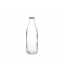 Bouteille 1L en verre avec capsule argent ø53 mm( 12 unités par carton)  Sotuver