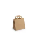 Sac fond carré SOS à poignée kraft Brun 26*16*25 cm ATS (250 unités par carton)