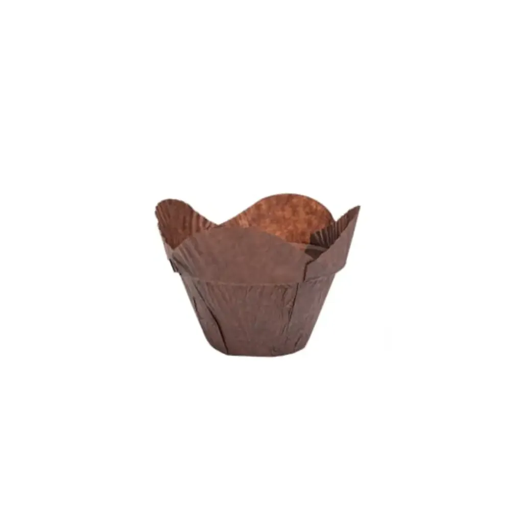 Tulipes à muffins en papier extrémités rond (2880 unités par carton) ECOPACK
