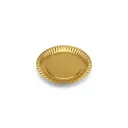 Assiette Ø12 cm doré Quick (1 unité de vente = sac de 20 pièces) (100 unités de vente par carton)