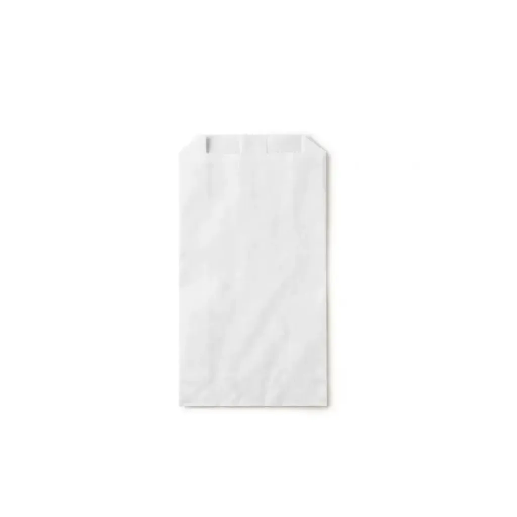 Sac papier fond plat 20X6X32 cm kraft blanc (250 unités par carton) ATS