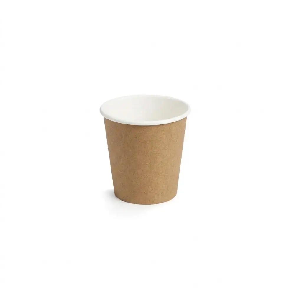 Gobelet en carton couleur kraft 250 ml ( 50 unités par sac × 20 sacs) (1 000 unités par carton) Pro