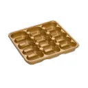 Barquette dorée carré pour 15 piéces de dattes HAS (450 pièces par carton)