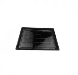 Barquette noire en plastique pour sushi 300 mm x 200 mm (200 unités par carton) OZGE