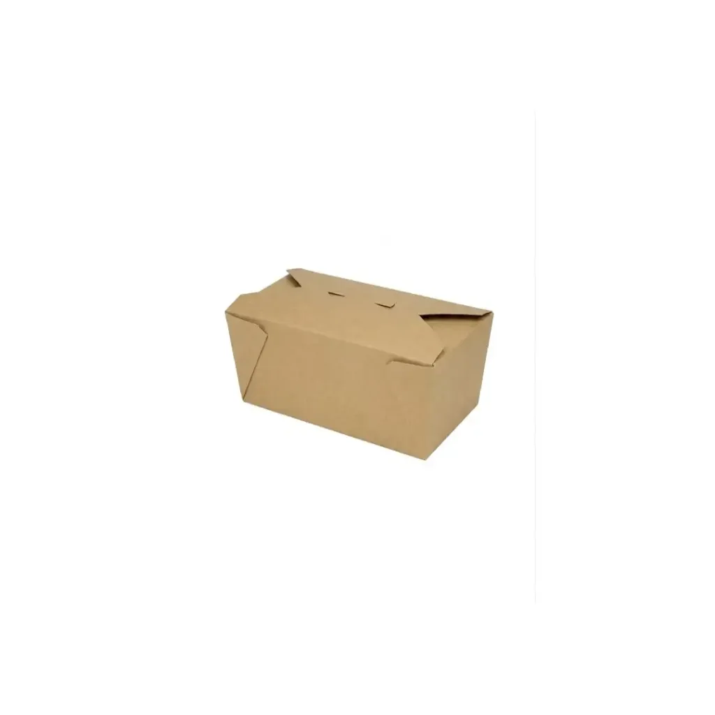 [STREET_BOX_PM_500CC_KRAFT] Boite en carton Kraft alimentaire ingraissable 500 ml BIOPACK (200 unités par carton) DEL