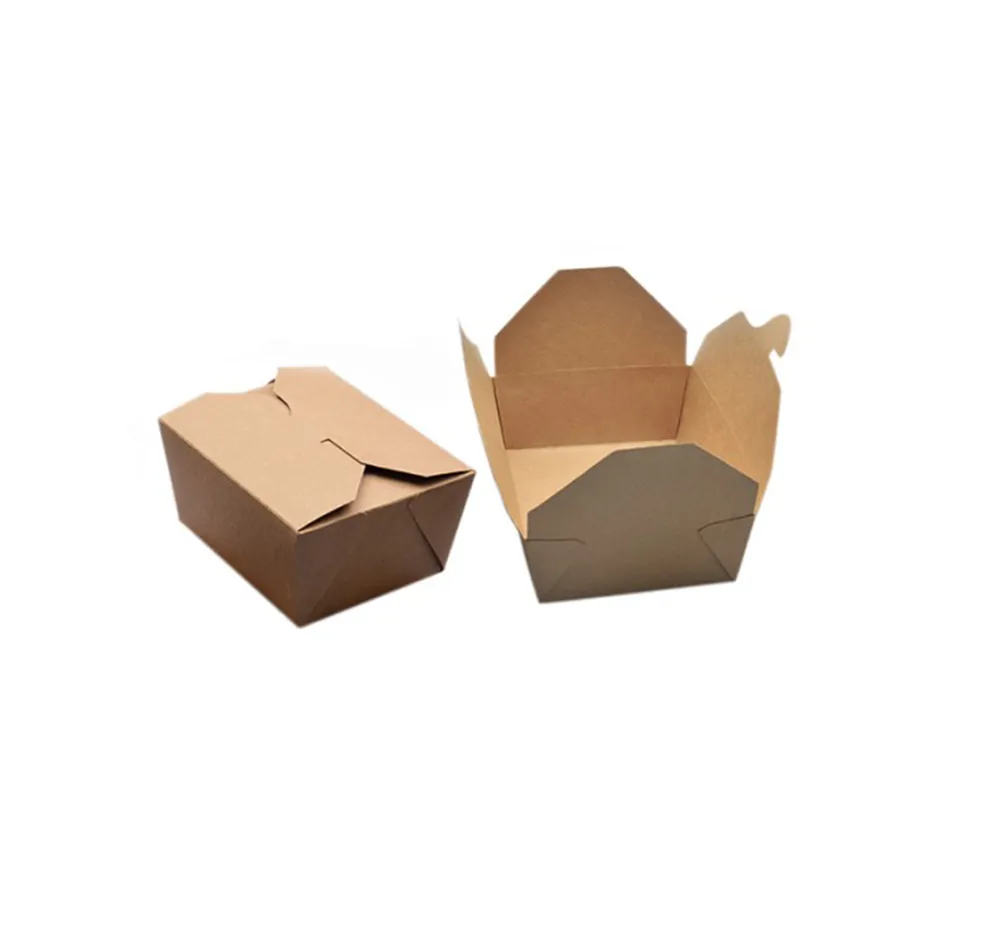 Boite en carton Kraft alimentaire ingraissable 500 ml BIOPACK (200 unités par carton)