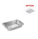 EQ ALU 83120 - Barquette aluminium 216 x 155 x 33 mm rectangulaire 1200 ml ( Carton de 600 unités ) Cosmoplast