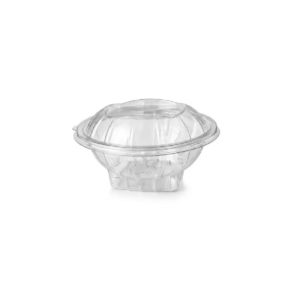 Barquette salade ronde en plastique 500 ml LARPLAST ( 400 unités par carton)