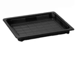 Barquette pour sushi noir en plastique LARPLAST ( 720 unités par carton)