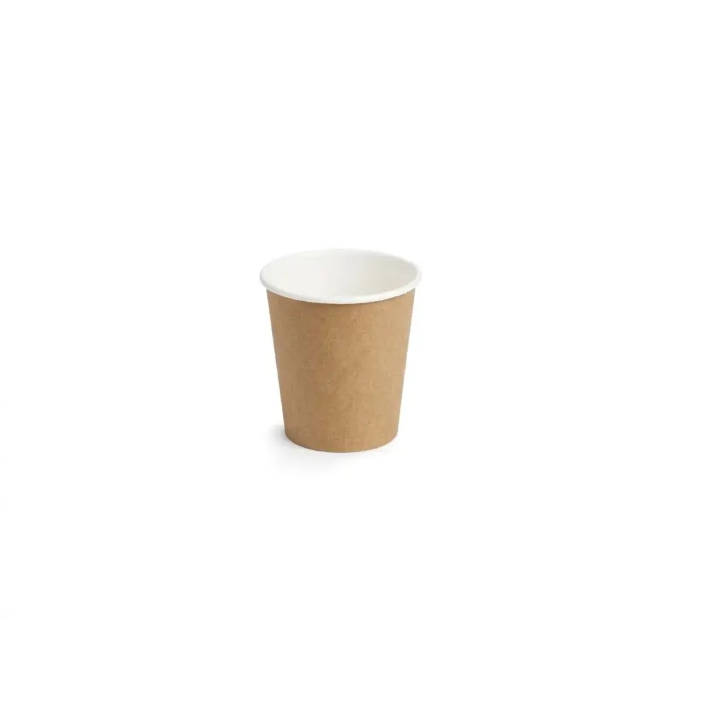 Gobelet en carton couleur kraft 180 ml ( 50 unités par sac × 20 sacs) (1 000 unités par carton) Pro