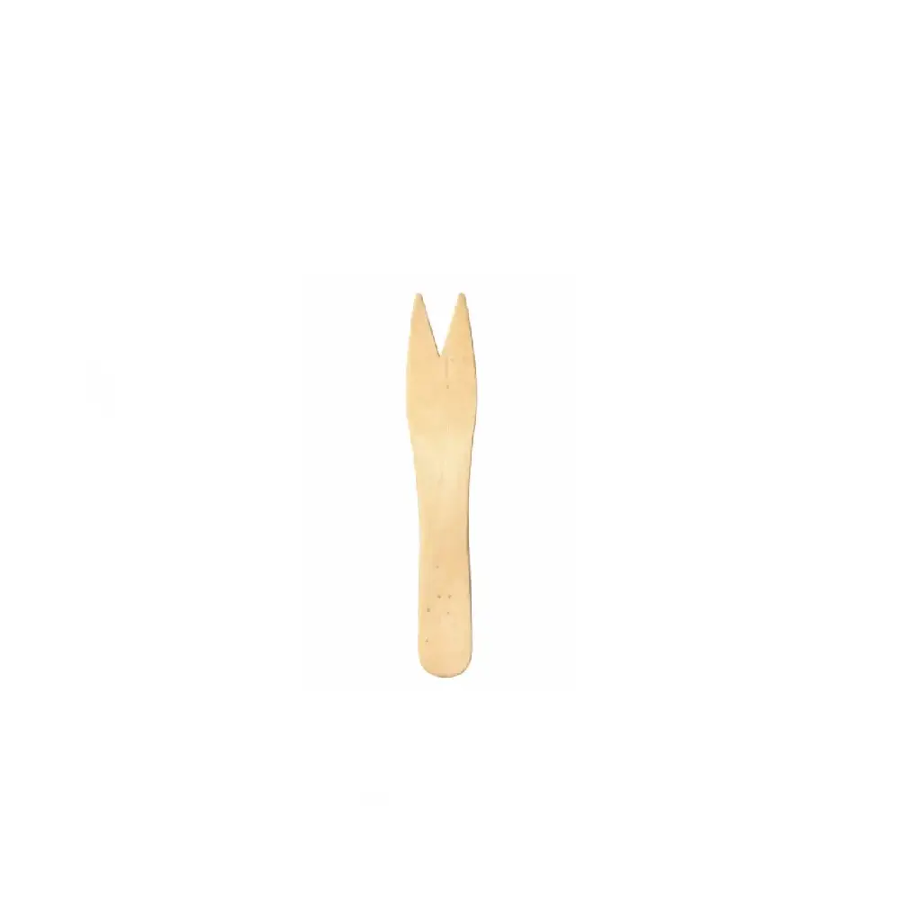 Pique fourchette en bois 8 cm AIS ( 1 unité de vente = sac de 50 pièces) (200 sacs par carton)