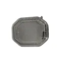 Barquette octogonale noire micro-ondable avec couvercle transparent OZGE ( 100 pièces par carton )