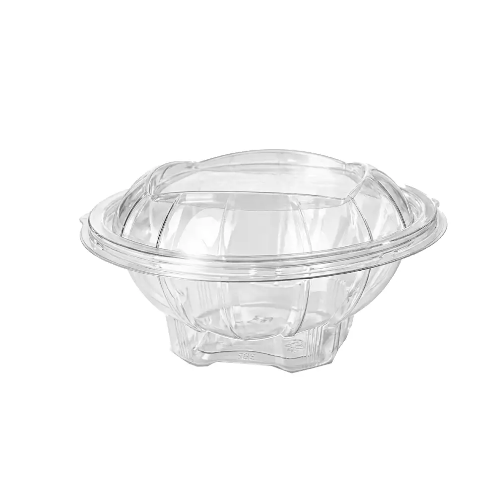 [1233_SIR_1000] Barquette à salade ronde 1 000 cc avec couvercle LARPLAST (Carton de 200 unités : 4 sacs × 50 unités)
