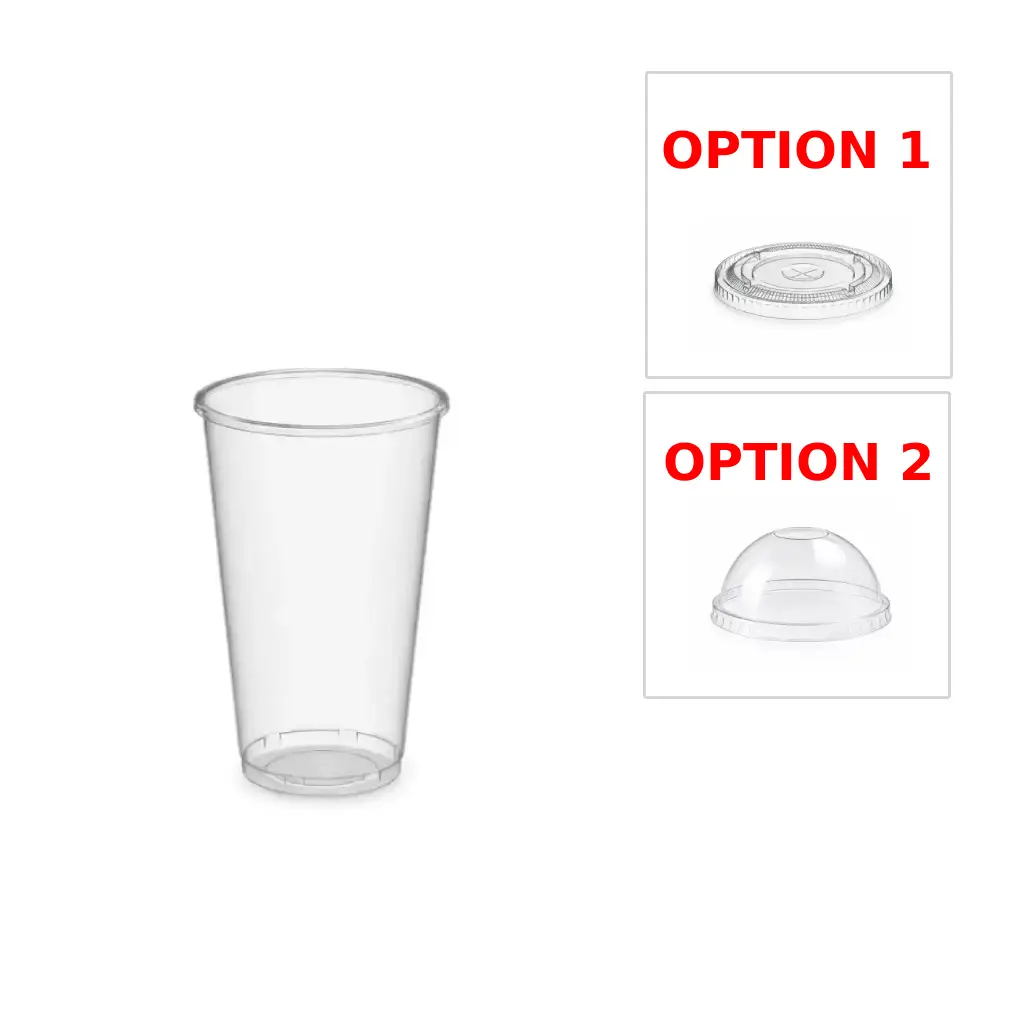 [CB35_12_OZ_TRANS_oz] Gobelet transparent 350 ml ( CB 35 ) en plastique  Cosmoplast ( 1000 unités par carton)