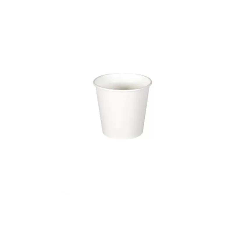 Gobelet en carton blanc 12 cl ( 50 unités par sac × 20 sacs) (1 000 unités par carton)