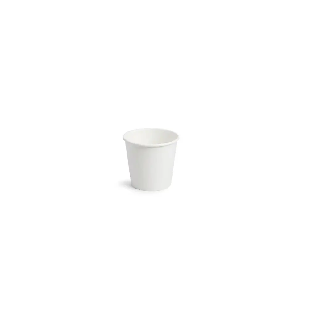 Gobelet en carton blanc 120 ml ( 50 unités par sac × 20 sacs) (1 000 unités par carton)