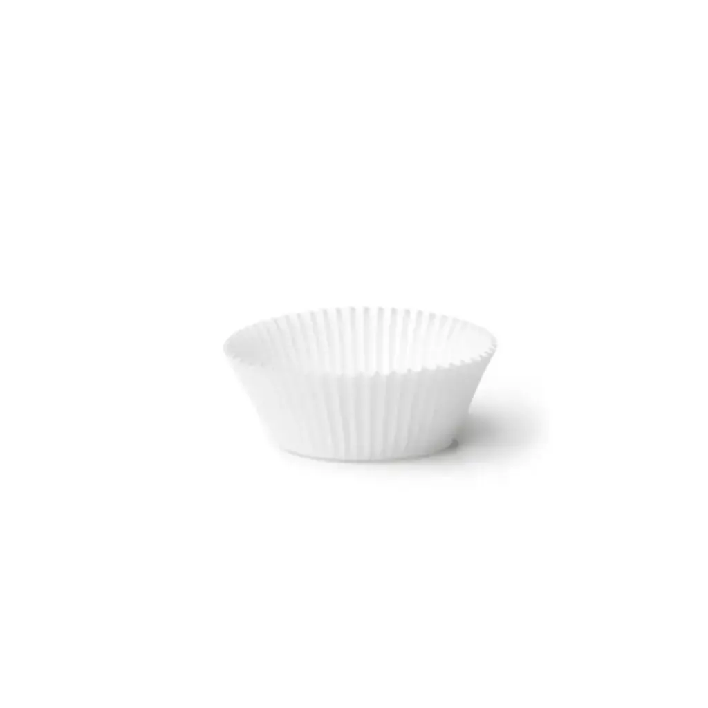 Caissette plissée N°6 blanche SACA (250 pièces par sachet) (100 sachets par carton)( 1 unité de vente = sachet de 250 pièces)