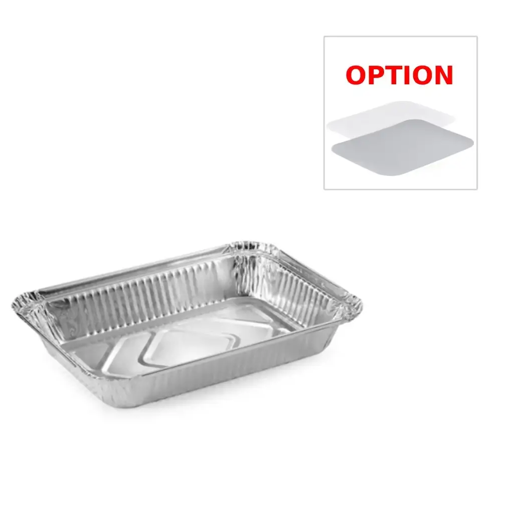 [83185_ALU] Barquette Aluminium 255 x 192 x 60 mm rectangulaire 1850 ml ( Carton de 400 unités ) Cosmoplast