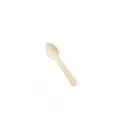 Cuillères dessert en bois alimentaires (1 unité de vente = sac de 100 pièces) ( 30 sacs par carton)