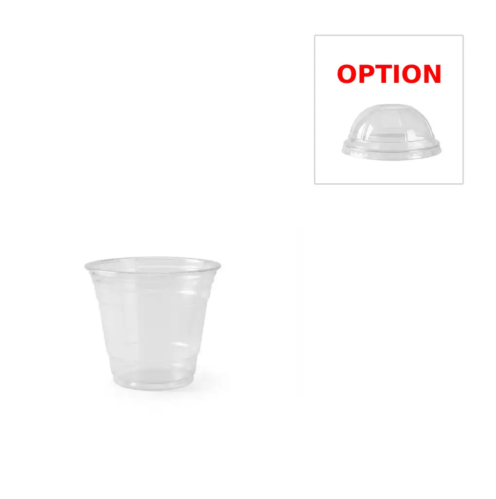 [Ø95_200_CC] Coupe à dessert 270 ml ( 9 oz) en PET transaprent Ø95 mm pour applications froides (1000 unités par carton)