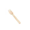 Fourchettes en bois alimentaires (1 unité de vente = sac de 100 pièces) ( 10 sacs par carton)