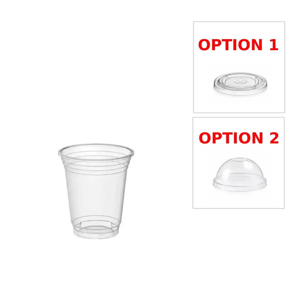 [GOBLET_8_OZ] Gobelet transparent 250 ml ( 8 oz ) en plastique Cosmoplast ( 1000 unités par carton)